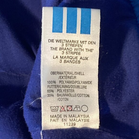 Vintage 90s Adidas Windbreaker Full Zip Trefoil Track Jacket Size Large - Picture 8 of 10